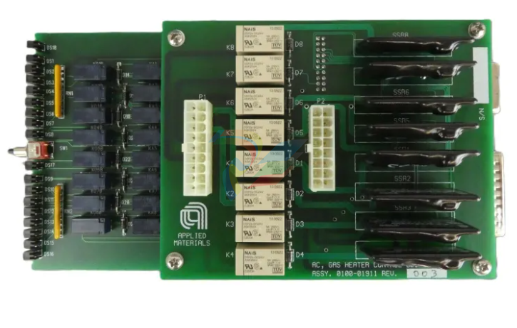 AMAT 0100-01911 AC Gas Heater Control Board