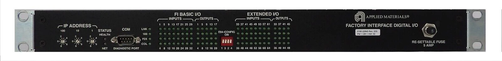 AMAT 0190-22543  High-Precision Analog Input/Output Module