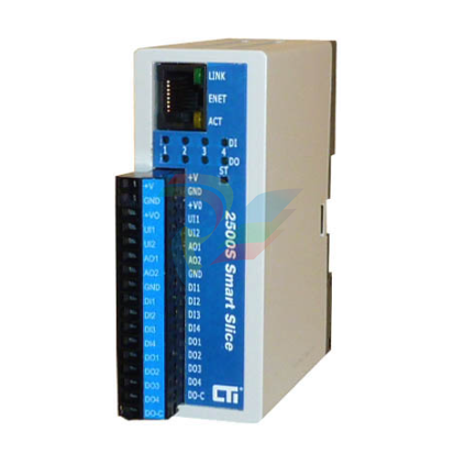 CTI   2500S-27-1550 Slice I/O, RS232/485. 2DIO / 4UAI / 2AI