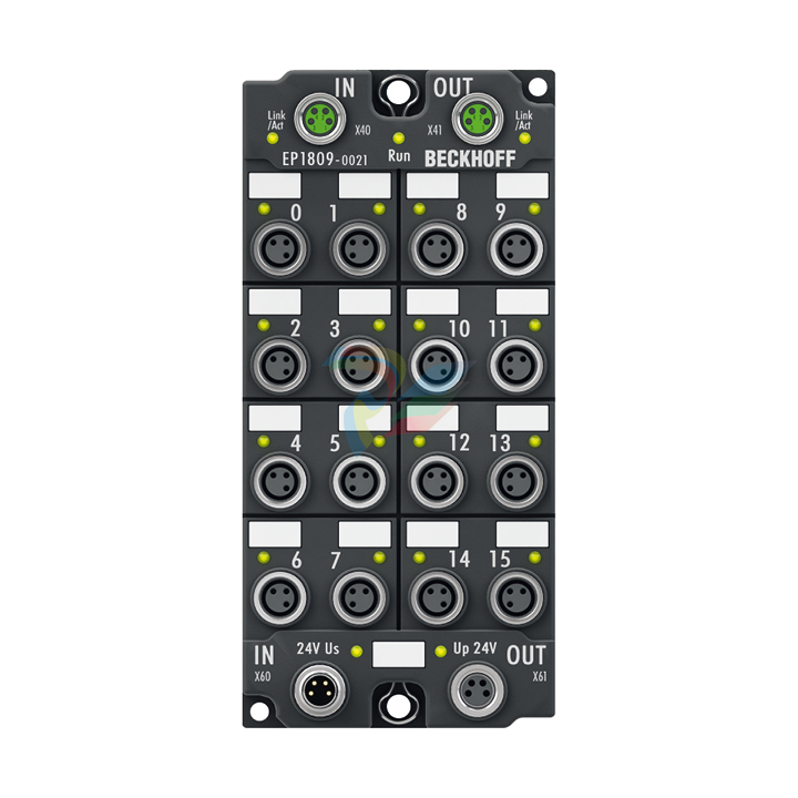 Beckhoff  EP1809-0021 | EtherCAT Box, 16-channel digital input, 24 V DC, 3 ms, M8Preferred type