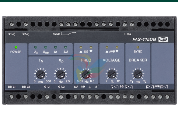 DEIF FAS-115DG  Synchronisation & circuit breaker closing