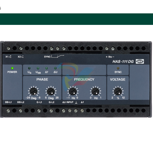 DEIF  HAS-111DG  Synchronisation & circuit breaker closing