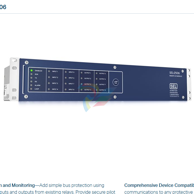 SEL  SEL-2506  Rack-Mount Remote I/O Module